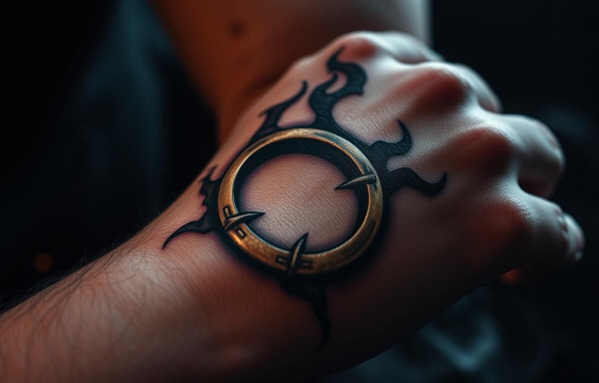 One Ring symbolism in tattoos