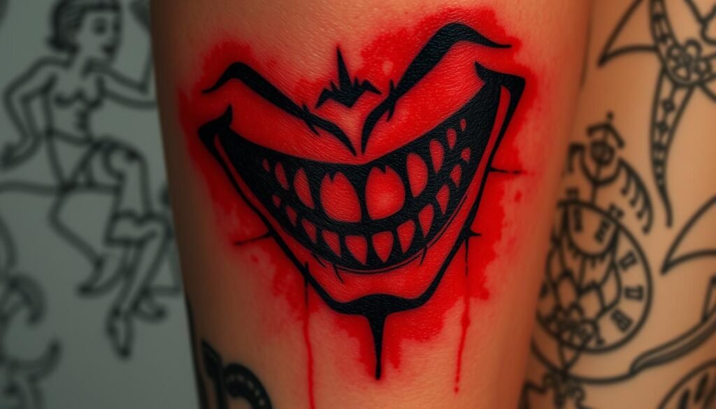 The Joker Smile Tattoo Meaning: The Disturbing Truth Behind This Iconic ...