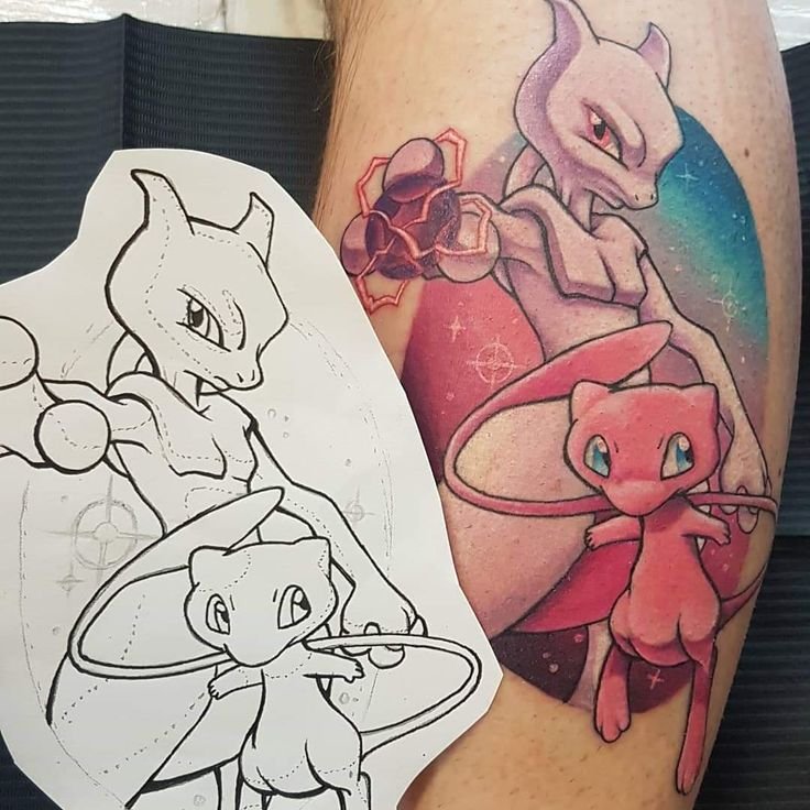 cultural impact of Mew and Mewtwo tattoos