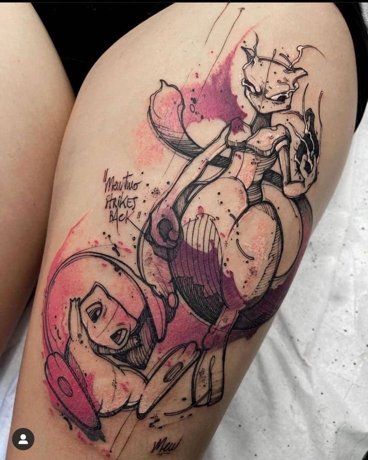 cultural impact of Mew and Mewtwo tattoos