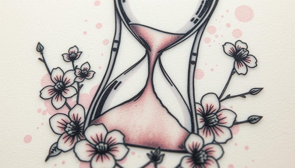 hourglass tattoo meaning