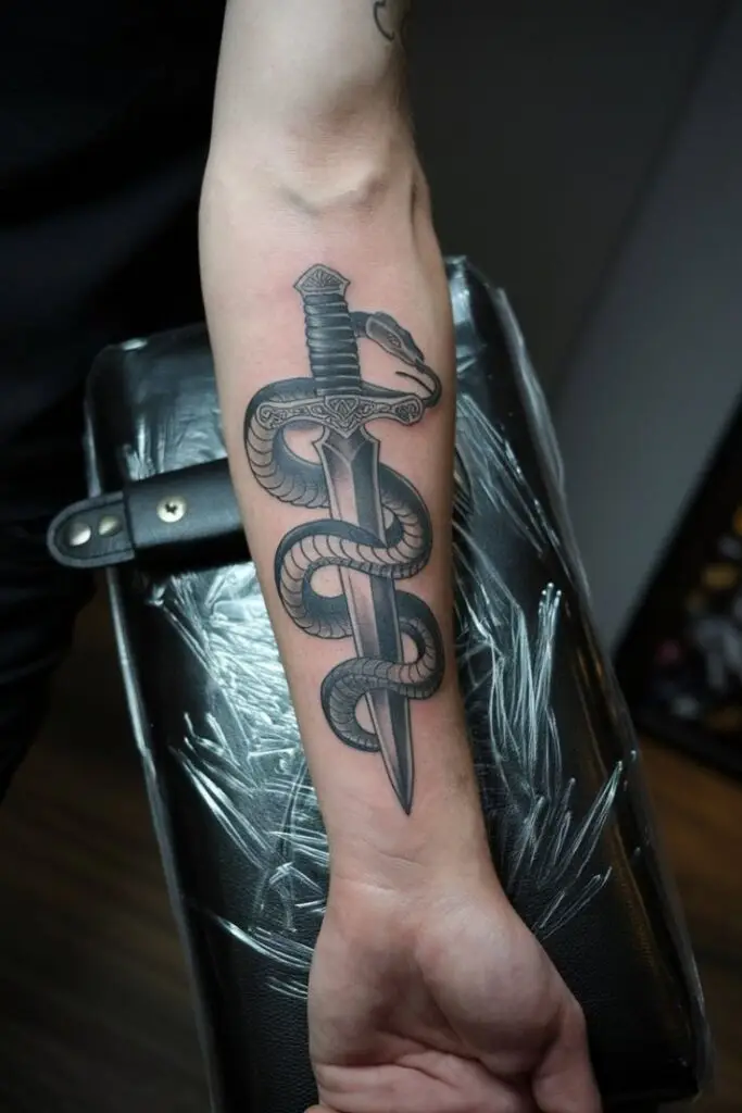 Serpent and Dagger Tattoo meaning