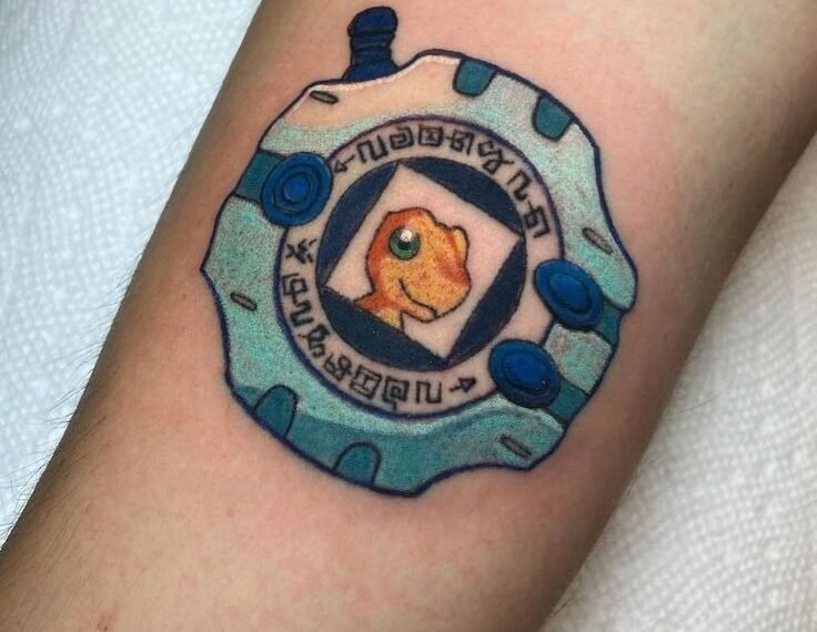 Digivice Tattoo Meaning: The Powerful Bond Between Friendship, Courage, and Evolution Symbol!