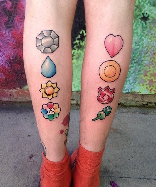 Pokémon Badge Tattoo Meaning: The Secret Journey of Strength, Victory, and Earning Respect!