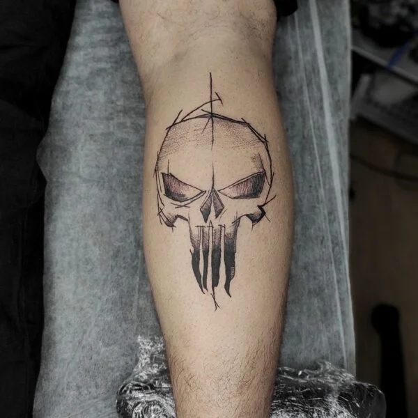 The Punisher Skull Tattoo Meaning: The Vengeance and Justice Behind This Iconic Anti-Hero Symbol!