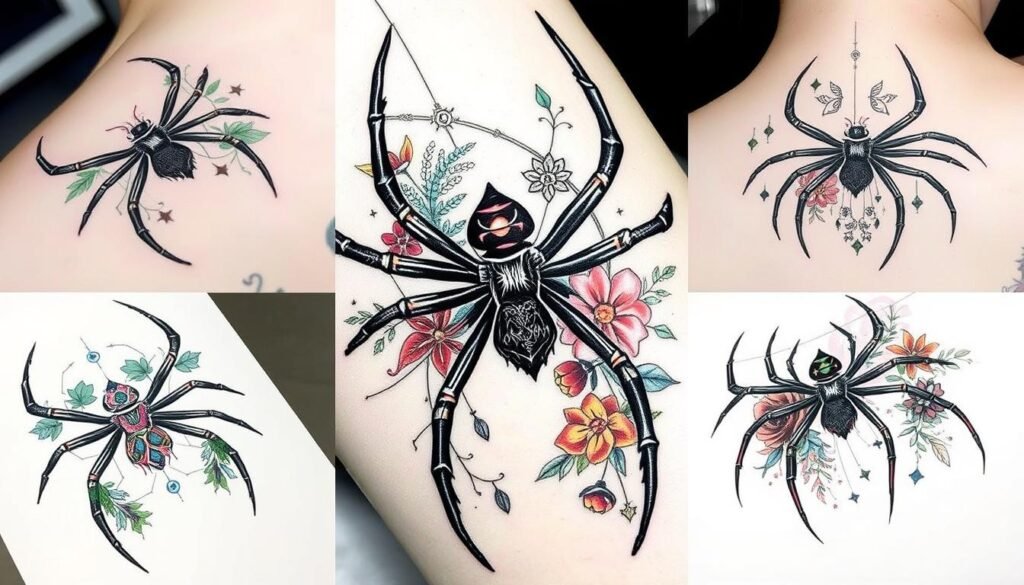 Black Widow Tattoo Styles