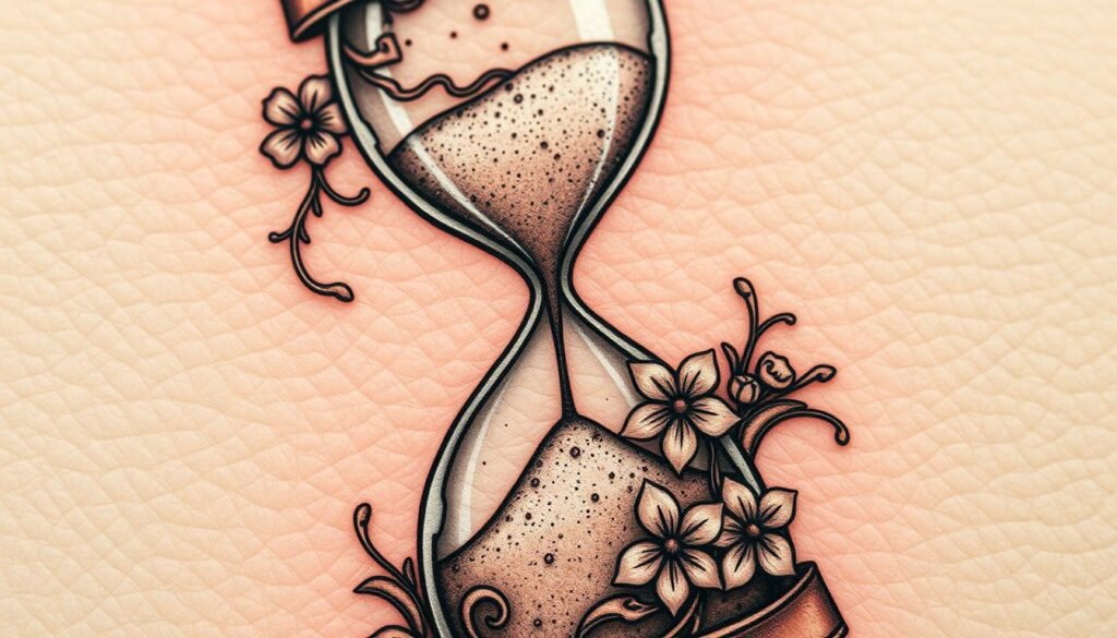 hidden meanings of sand timer tattoos