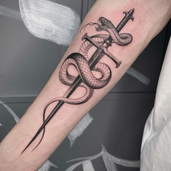 Snake and Dagger Tattoo Meaning: The Deadly Symbolism of Strength and Danger