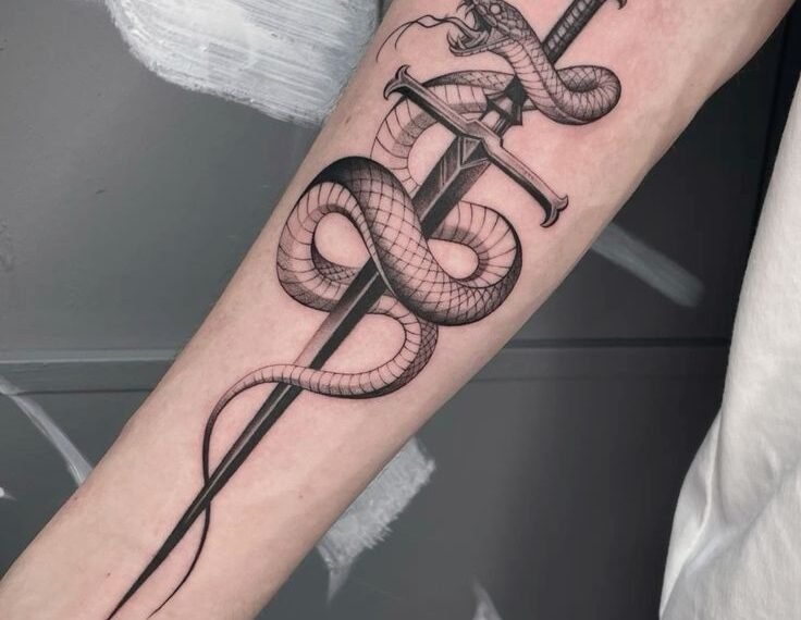 Snake and Dagger Tattoo Meaning: The Deadly Symbolism of Strength and Danger
