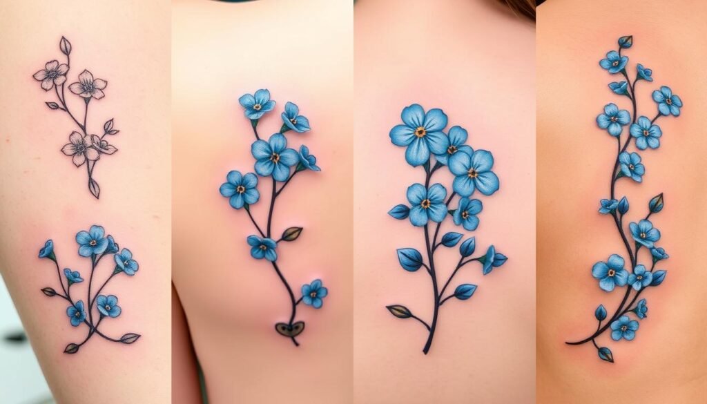 Forget Me Not Tattoo Ideas and meanings