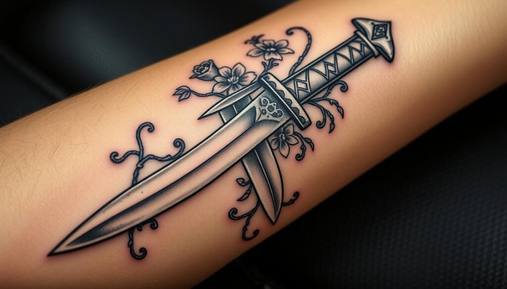 Knife Tattoo Ideas and meaning