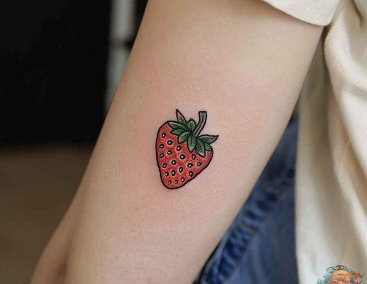 Strawberry Tattoo Ideas and meaning: The Sweet Symbol with a Deeper Ideas and meaning