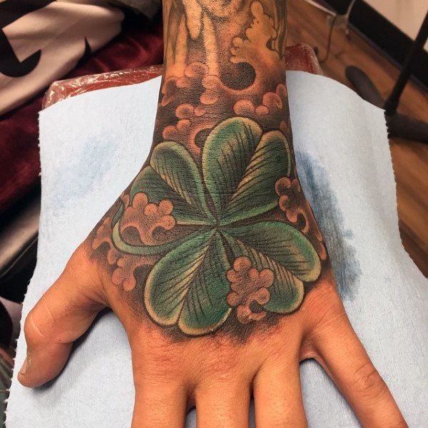 4 Leaf Clover Ideas and meaning Tattoo