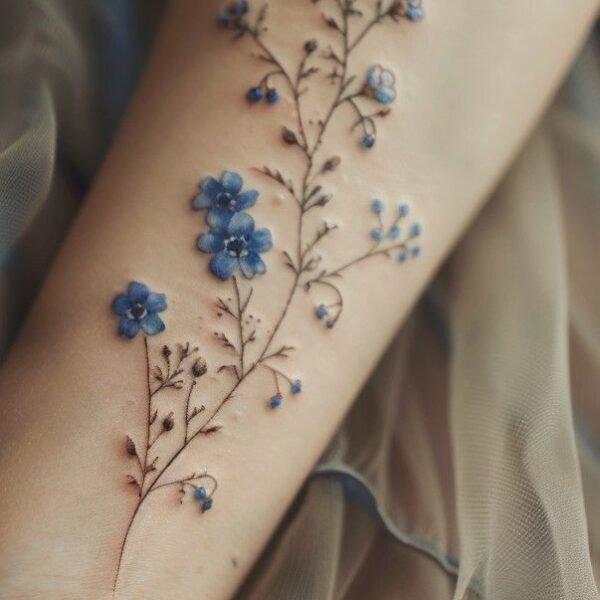 Forget Me Not Tattoo Ideas and meaning: The Delicate Symbol of Love and Remembrance