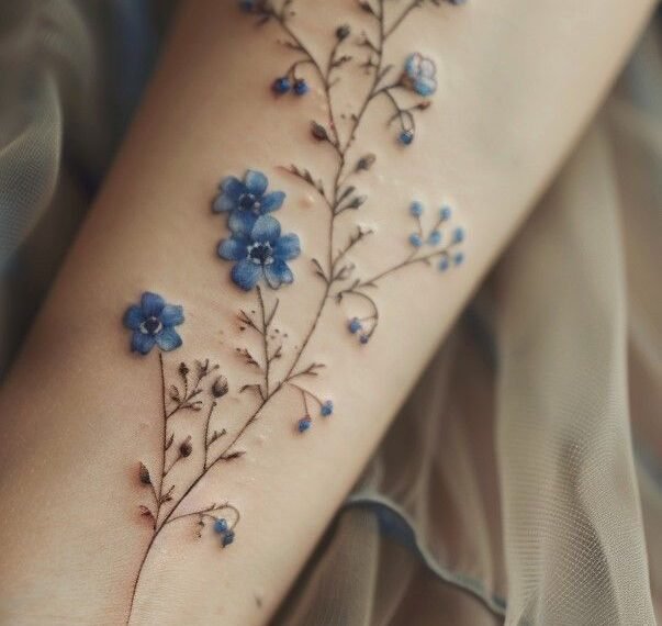 Forget Me Not Tattoo Ideas and meaning: The Delicate Symbol of Love and Remembrance