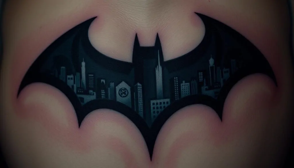 Batman Symbol Tattoo Meaning The Deep Darkness and Vigilante 