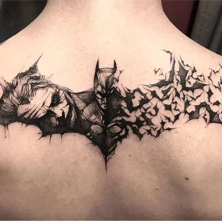 Batman Symbol Tattoo: The Deep Darkness and Vigilante Justice Behind This Iconic Emblem!