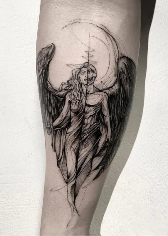 Angel and Demon Tattoo Meaning: The Eternal Struggle Between Good and Evil!