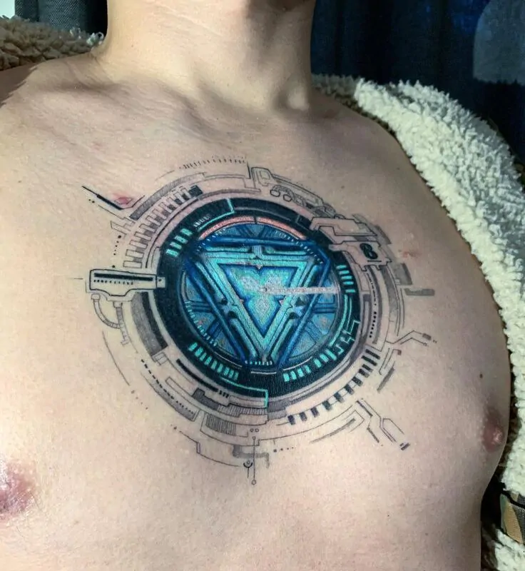 Iron Man Arc Reactor Tattoo Meaning