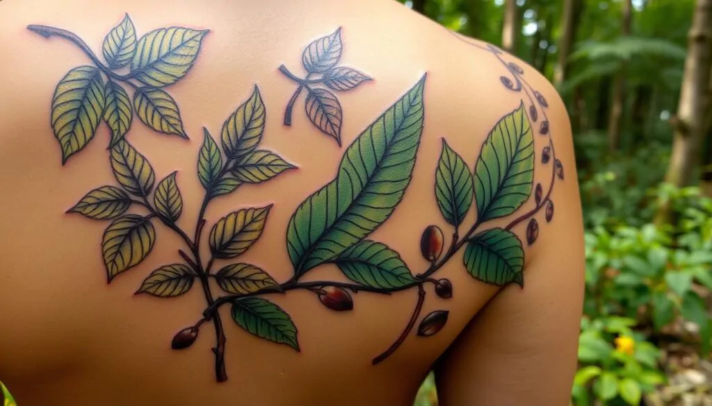 leaf tattoos and nature leaf tattoos and nature